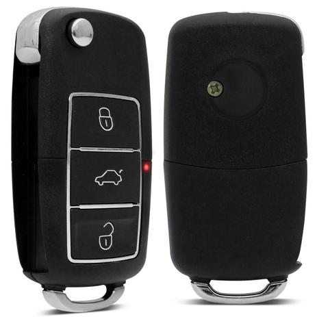 Chave Canivete Universal Volkswagen Gol Fox Golf Polo Saveiro Jetta Voyage 3 Botões Alarme Pósitron - F.s. Menor preço em Chave Canivete Universal Volkswagen Gol Fox Golf Polo Saveiro Jetta Voyage 3 Botões Alarme Pósitron - F.s.