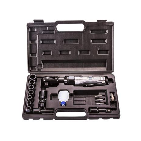 Chave catraca pneumática 1/2” com maleta + kit de acessórios - MR003 - Máquinas ribeiro Menor preço em Chave catraca pneumática 1/2” com maleta + kit de acessórios - MR003 - Máquinas ribeiro