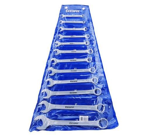 Chave Combinada Jogo 6 a 32mm com 12 Peças ECCOFER Menor preço em Chave Combinada Jogo 6 a 32mm com 12 Peças ECCOFER