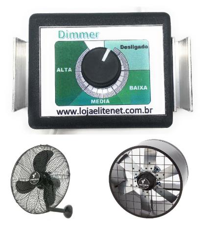 Chave de controle para exaustor centrifugo 50 cm de diametro e 1/2 dimmer - Elitenet Eletronica