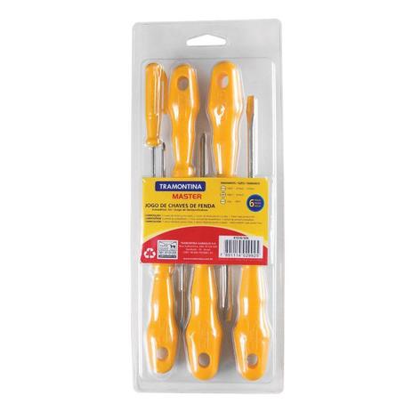 Chave de Fenda Kit 6 Peças Tramontina Menor preço em Chave de Fenda Kit 6 Peças Tramontina