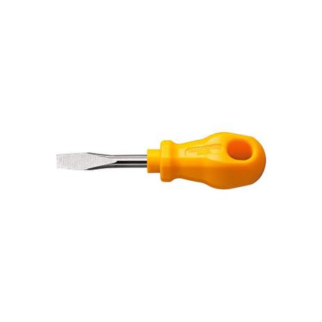Chave de Fenda Toco Ponta Chata 1/4x1.1/2'' Amarela - Tramontina Menor preço em Chave de Fenda Toco Ponta Chata 1/4x1.1/2'' Amarela - Tramontina