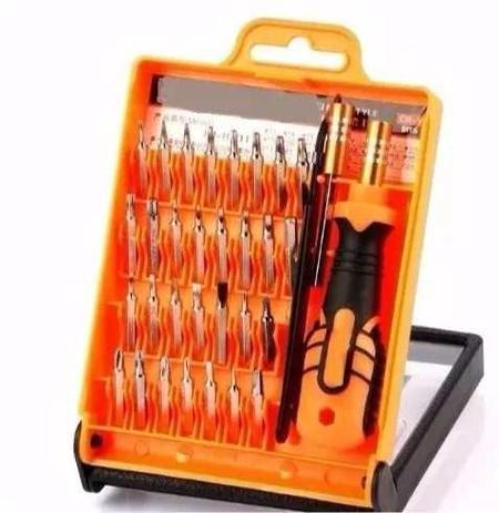 Chave ferramentas Manutenção De Celular Tablet Kit Com 32 Chaves - Jakemy Menor preço em Chave ferramentas Manutenção De Celular Tablet Kit Com 32 Chaves - Jakemy