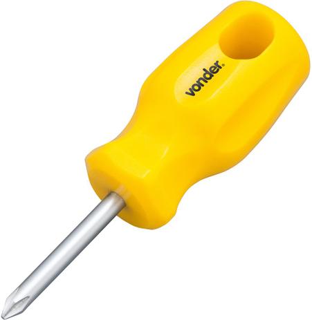 Chave phillips toco 3/16x1.1/2” n.1 cromo vanádio - Vonder Menor preço em Chave phillips toco 3/16x1.1/2” n.1 cromo vanádio - Vonder