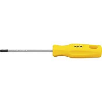 Chave tipo torx t25 reta com cabo aço cromo vanádio - vonder Menor preço em Chave tipo torx t25 reta com cabo aço cromo vanádio - vonder