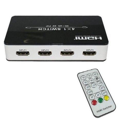 Chaveador Switch Hdmi 4x1 Com Pip 4kx2k 3d Controle Remoto P - Hdmatters Menor preço em Chaveador Switch Hdmi 4x1 Com Pip 4kx2k 3d Controle Remoto P - Hdmatters