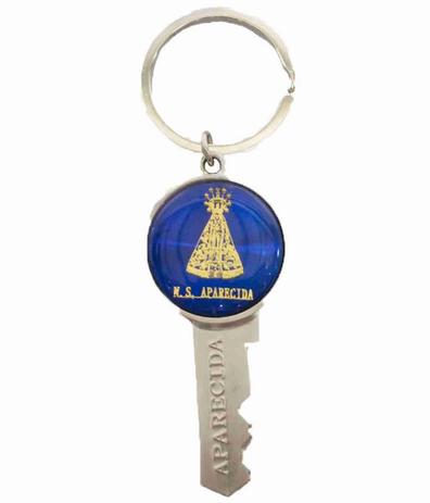 Chaveiro De Metal Em Forma De Chave Nossa Senhora Aparecida Azul - Produtos infinity presentes Menor preço em Chaveiro De Metal Em Forma De Chave Nossa Senhora Aparecida Azul - Produtos infinity presentes