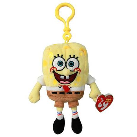 Chaveiro De Pelúcia Bob Esponja - Ty Menor preço em Chaveiro De Pelúcia Bob Esponja - Ty