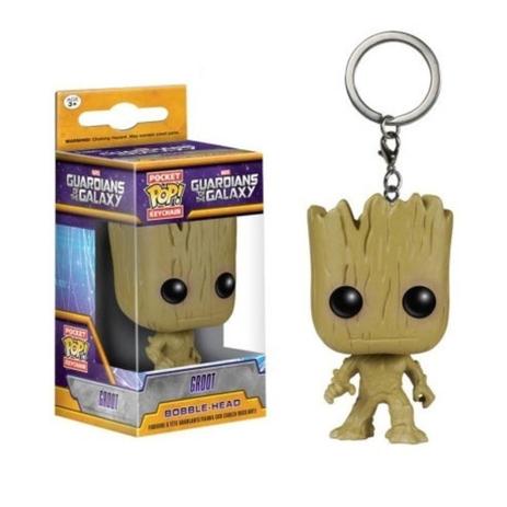 Chaveiro Funko Pop Marvel Guardians of The Galaxy Groot Menor preço em Chaveiro Funko Pop Marvel Guardians of The Galaxy Groot