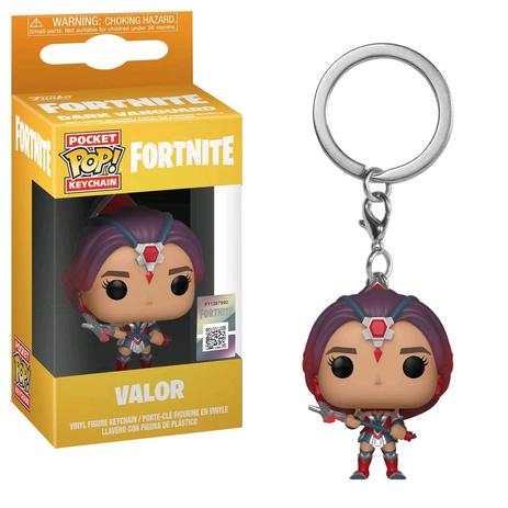 Chaveiro Pocket Funko Pop: Fortnite: Valor Menor preço em Chaveiro Pocket Funko Pop: Fortnite: Valor