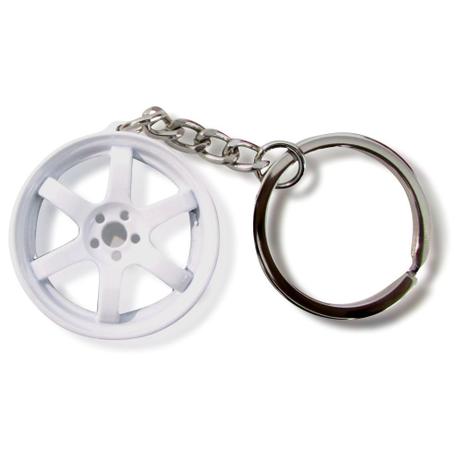 Chaveiro Roda Te37 Branca - M2m car Menor preço em Chaveiro Roda Te37 Branca - M2m car
