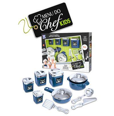 Chef kids menu do chef com panelas e acessorios 9 pecas - Zuca toys Menor preço em Chef kids menu do chef com panelas e acessorios 9 pecas - Zuca toys