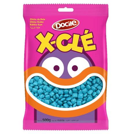 Menor preço em Chiclete de Bola X-Clé Tutti Frutti Azul 500g - Docile