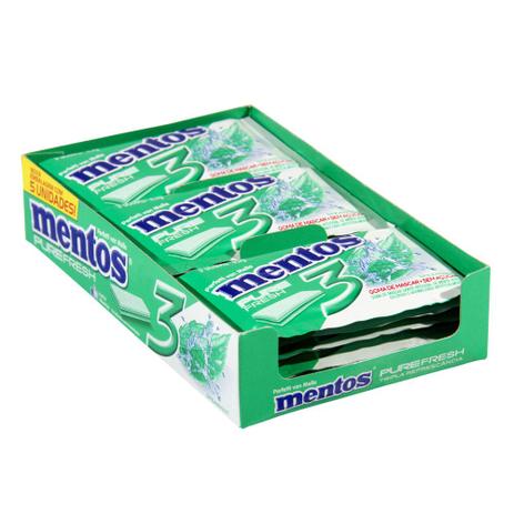 Chiclete Mentos Pure 3Fresh Spearmint c/15 - Perfetti Menor preço em Chiclete Mentos Pure 3Fresh Spearmint c/15 - Perfetti