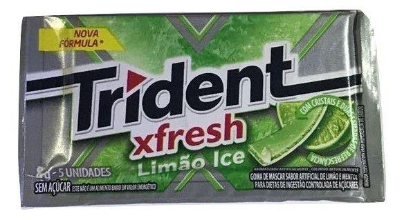 Chiclete Trident Fresh Limão Ice 8gr C/21 - Adams Menor preço em Chiclete Trident Fresh Limão Ice 8gr C/21 - Adams