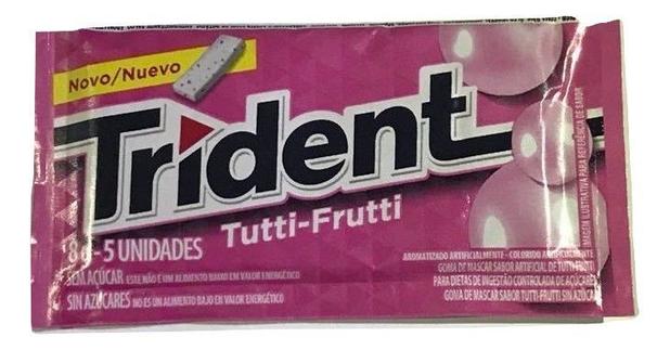 Chiclete Trident Tutti-Frutti 8gr C/21 - Adams Menor preço em Chiclete Trident Tutti-Frutti 8gr C/21 - Adams