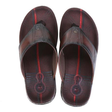 chinelos em couro masculino