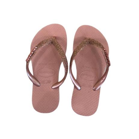 havaianas de glitter infantil