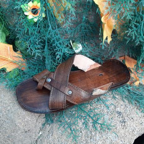 Chinelo de couro masculino nordestino Clearance