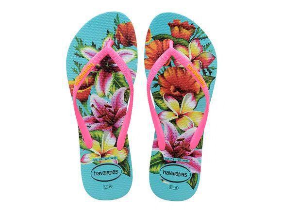 Havaianas floral azul Clearance