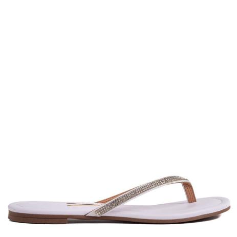 Chinelo Feminino Vizzano Strass Branco - Chinelo Feminino - Magazine Luiza