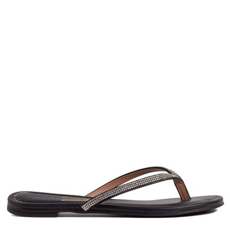 Chinelo Rasteiro Feminino Vizzano Strass Dourado