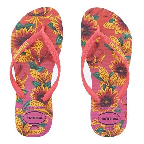 chinelo havaianas slim floral
