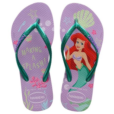 Chinelo Havaianas Slim Kids Princess Pequena Sereia - Chinelo Infantil -  Magazine Luiza