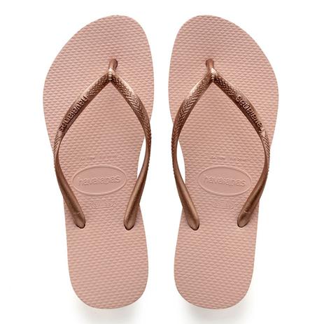 Chinelo Havaianas Slim Tradicional Feminino - Rose - Chinelo Feminino - Magazine Luiza