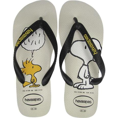 Chinelo Havaianas Unissex Snoopy Branco e Preto - Moda Feminina - Magazine  Luiza