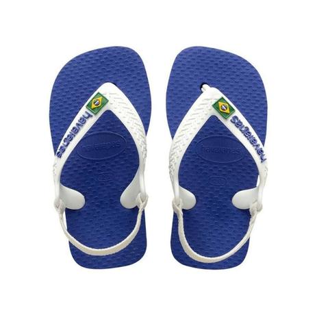 Chinelo Infantil Baby Brasil Azul Naval Havaianas 4140577 Menor preço em Chinelo Infantil Baby Brasil Azul Naval Havaianas 4140577