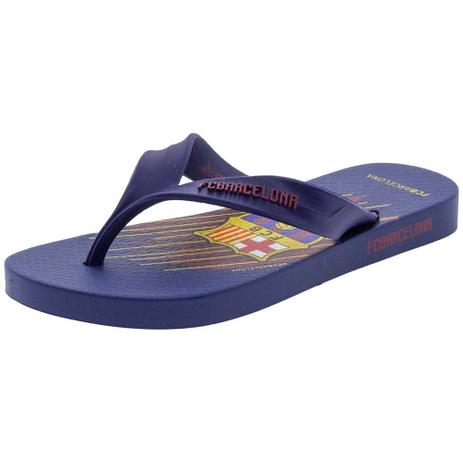 Chinelo Infantil Masculino FC Barcelona Rider - 11442 AZUL AZUL Menor preço em Chinelo Infantil Masculino FC Barcelona Rider - 11442 AZUL AZUL