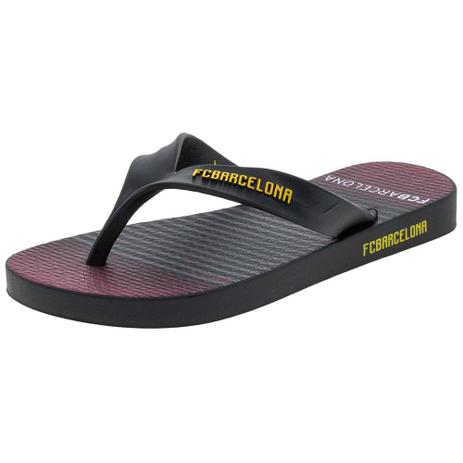 Chinelo Infantil Masculino FC Barcelona Rider - 11442 PRETO PRETO Menor preço em Chinelo Infantil Masculino FC Barcelona Rider - 11442 PRETO PRETO