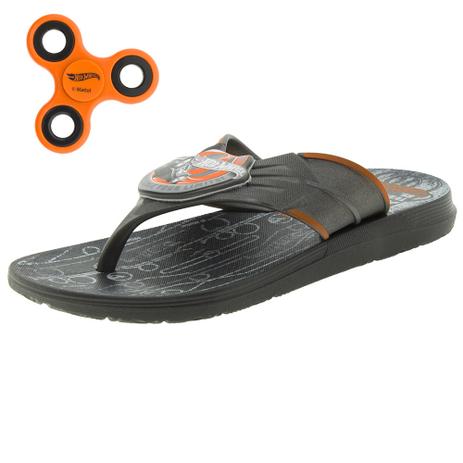 Chinelo Infantil Masculino Hot Wheels Grendene Kids - 21806 CINZA/LARANJA CINZA/LARANJA é boa?