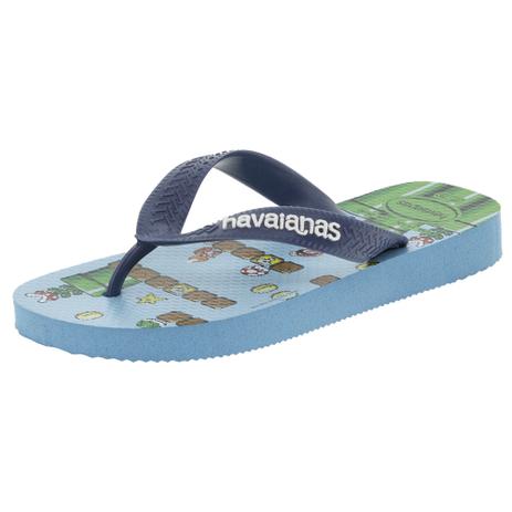 Chinelo Infantil Masculino Mario Bros Havaianas - 4140259 AZUL AZUL - Havaianas kids Menor preço em Chinelo Infantil Masculino Mario Bros Havaianas - 4140259 AZUL AZUL - Havaianas kids