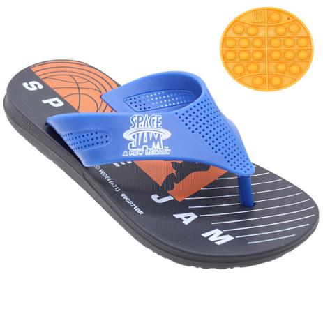 Chinelo Infantil Masculino Space Jam+ Brinquedo Pop It Azul - Grendene Kids  - Calçados Infantis - Magazine Luiza