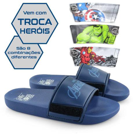 Chinelo infantil vingadores Clearance