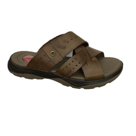 chinelo itapuã masculino em couro com fivela