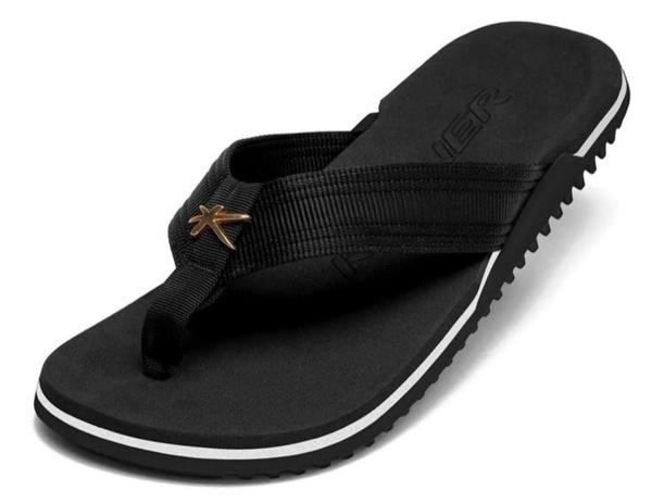 Chinelo Kenner Nk6 Original- Cor: Preto/ Branco- Tamanho:41 - Chinelo Masculino - Magazine Luiza