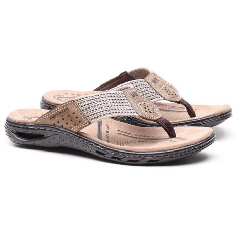 sandália couro pegada tiras masculino