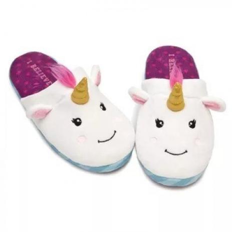 Chinelo Pantufa Unicornio Branco 40/41 Original Ricsen Menor preço em Chinelo Pantufa Unicornio Branco 40/41 Original Ricsen