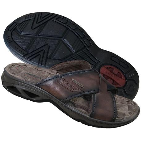 Chinelo Para Homem Sandália Confortável Papete Masculina Pegada Macia  Percata Couro Leve e Resistente 132952 - Papete Masculina - Magazine Luiza