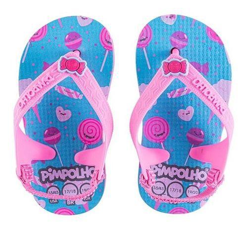 Chinelo Pimpolho Infantil Sandália Azul Doces Bebê Menina - anjo da mamãe -  Kit Cuidados Bebê - Magazine Luiza