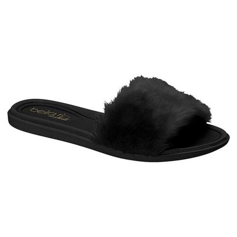 Chinelo Rasteira Slide Pantufa Pelo Preto Beira Rio 8359.128 - Chinelo  Feminino - Magazine Luiza