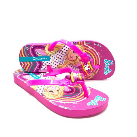 Chinelo Sandalia Infantil Menina Kids Barbie Ipanema Grendene 25729 Rosa  Preto - Chinelo Infantil - Magazine Luiza