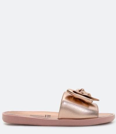 sandalia slide feminina vizzano