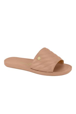 sandalia slide feminina vizzano