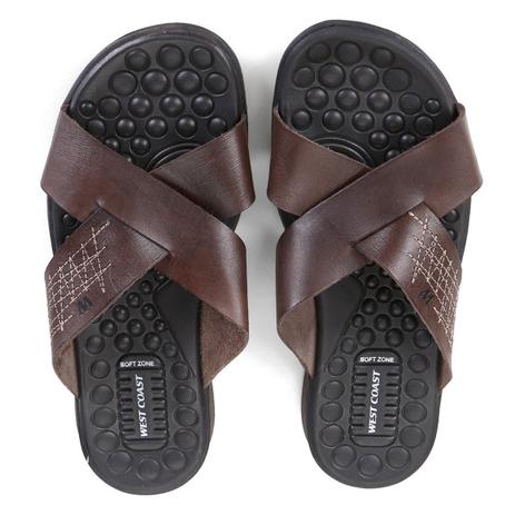 chinelo de couro masculino west coast