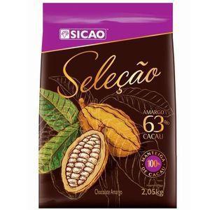 Chocolate amargo seleção 63% gotas 2|05kg sicao -