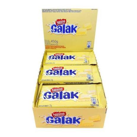 Chocolate Branco Galak C/18un 25gr - Nestlé Menor preço em Chocolate Branco Galak C/18un 25gr - Nestlé